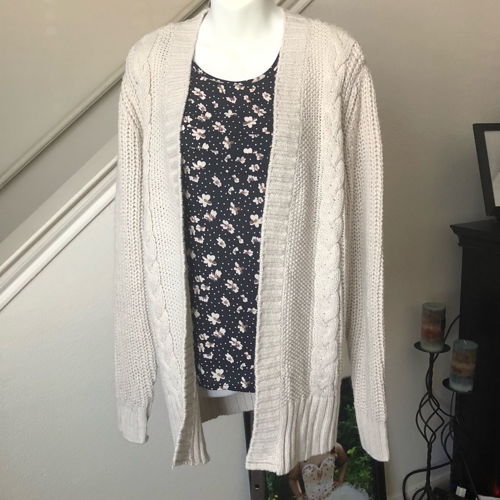 Maurices Crochet Cardigan Sweater